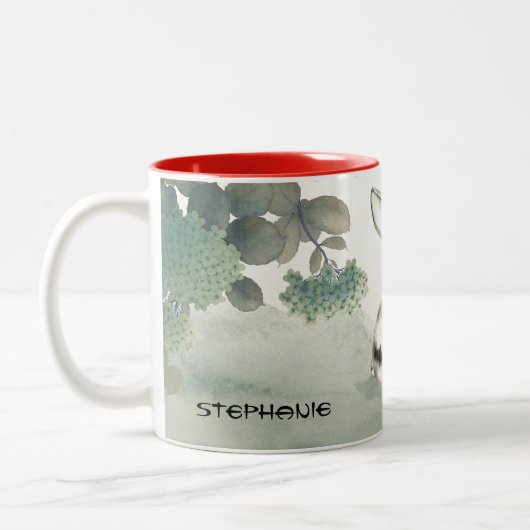 Chinees jaar van het konijn | Aangepast jaar en na Tweekleurige Koffiemok (Links)