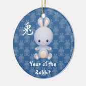 Chinees jaar van het konijn keramisch ornament (Links)