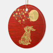 Chinees jaar van het konijn keramisch ornament (Links)