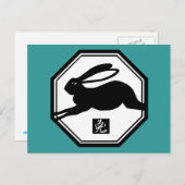 Chinees Jaar van het Konijn Tshirts en Geschenken Feestdagenkaart (Voorkant / Achterkant)