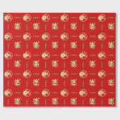 Chinees Jaar van het Monkey Gift Wrapping Paper Cadeaupapier (Vlak)