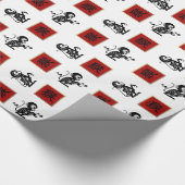 Chinees Jaar van het Monkey Gift Wrapping Paper Cadeaupapier (Hoek)