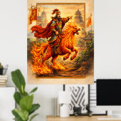 Chinees Jaar van het Paard 2026-vieringen Poster (Thuiskantoor)