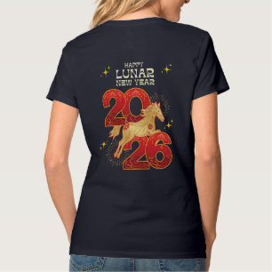 Chinees Jaar van het Paard 2026-vieringen T-shirt