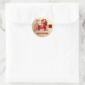 Chinees Jaar van het Paard Custom Year Ronde Sticker (Tas)