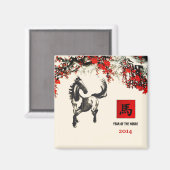 Chinees Jaar van het Paard Gift Magneten (Voorkant / Achterkant)