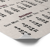 Chinees jaar van het Poster van de konijnenkalende (Hoek)