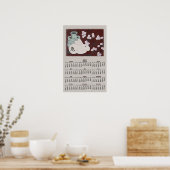 Chinees jaar van het Poster van de konijnenkalende (Keuken)