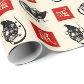 Chinees jaar van het rittcadeaupapier cadeaupapier (Rol Hoek)