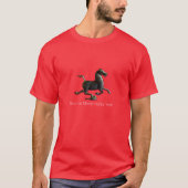 Chinees jaar van het rode T-shirt voor de paardenp (Voorkant)