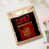 Chinees jaarjaartal van Cute Rooster FavB Bedankzakje (Gezegeld)