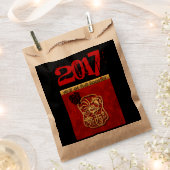 Chinees jaarjaartal van Cute Rooster FavB Bedankzakje (Geknipt)