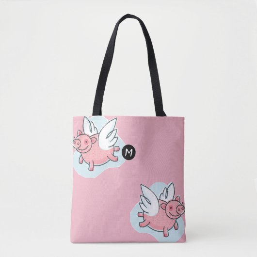 Chinees jaarmonogram voor vliegende varkens Kies k Tote Bag (Voorkant)