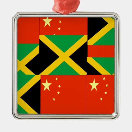 Chinees-Jamaicaans Metalen Ornament (Voorkant)