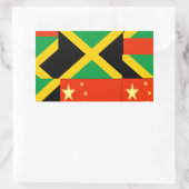 Chinees-Jamaicaans Rechthoekige Sticker (Tas)