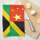 Chinees-Jamaicaans Theedoek (Quarter Fold)