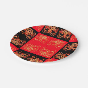 Chinees Japans-Oriental Party Paper Bord Red