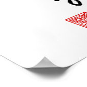 Chinees/Japans traditioneel Calligrafiescanvas Poster (Hoek)