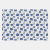 Chinees-Japanse Teapots Teacups Inpakpapier Vel (Voorkant 3)