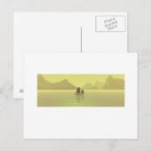 Chinees Junk yellow Briefkaart (Voorkant / Achterkant)