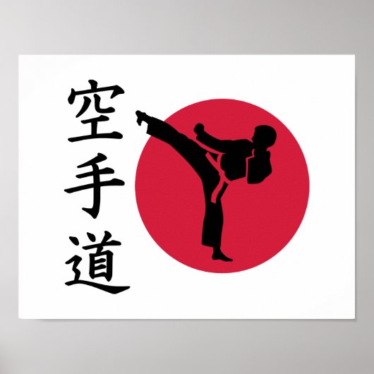 Chinees Karaatstrijder Poster (Voorkant)