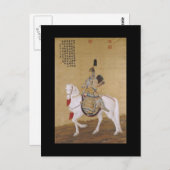 Chinees keizer Qianlong Fine Art Portret Briefkaart (Voorkant / Achterkant)