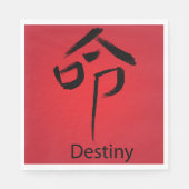 Chinees kenmerk voor bestemming servet (Voorkant)