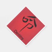 Chinees kenmerk voor bestemming servet (Hoek)