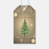 Chinees kerstboom, Confetti Cadeaulabel (Voorkant)