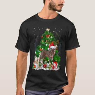 Chinees kerstboomlicht Pajama Dog Xm T-shirt