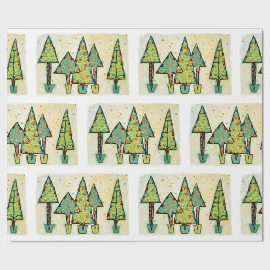 Chinees kerstboompapier cadeaupapier (Vlak)