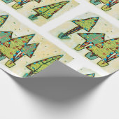 Chinees kerstboompapier cadeaupapier (Hoek)