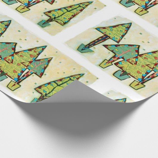 Chinees kerstboompapier cadeaupapier (Hoek)