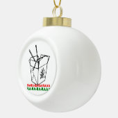 Chinees kerstfeest - feestdag Humor -.png Keramische Bal Ornament (Rechts)