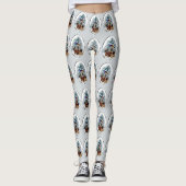 Chinees kerstfeest met Shar-Pei Leggings (Voorkant)