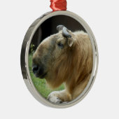 Chinees kerstkerstversiering met Takin Metalen Ornament (Rechts)