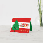 Chinees Kerstmis Wenskaart, Vrolijk Kerstfeest Kaart (Voorkant)