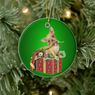 Chinees kerstsieraad keramisch ornament