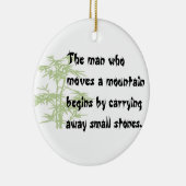 Chinees kerstversiering keramisch ornament (Rechts)