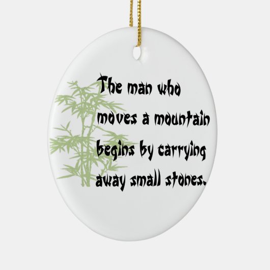 Chinees kerstversiering keramisch ornament (Rechts)