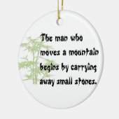 Chinees kerstversiering keramisch ornament (Links)