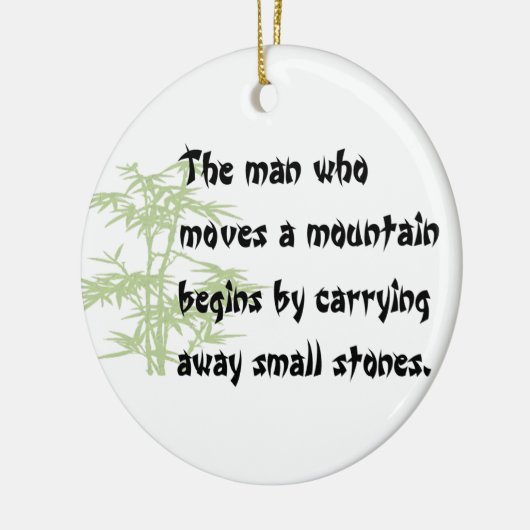 Chinees kerstversiering keramisch ornament (Links)