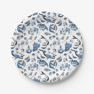 Chinees Keuken Inkt Tekening Papier Borden Papieren Bordje