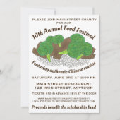 Chinees keukenrundvlees en broccoli-voedselfestiva kaart (Voorkant)