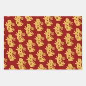 Chinees Konijn Jaar Rood Goud Gouden Zodiac Aziati Inpakpapier Vel (Voorkant 2)