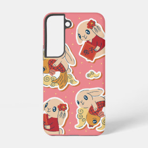 Chinees konijn - Zodiac Cute Animal Samsung Galaxy Hoesje