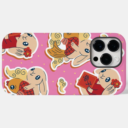 Chinees konijn - Zodiac-konijnen Case-Mate iPhone Case (Achterkant (horizontaal))