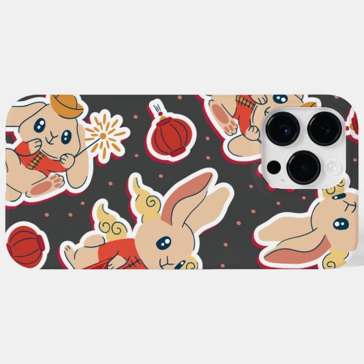 Chinees konijn - Zodiadieren Case-Mate iPhone Case (Achterkant (horizontaal))