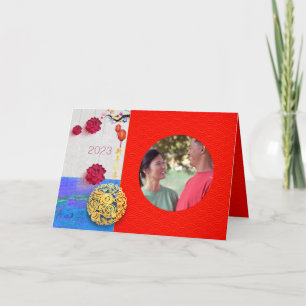 Chinees konijnenjaar 2023 Fotoserie GC-holid toevo Feestdagen Kaart