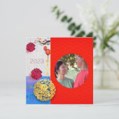 Chinees konijnenjaar 2023 Fotoserie Sq Kaart (Staand voorkant)